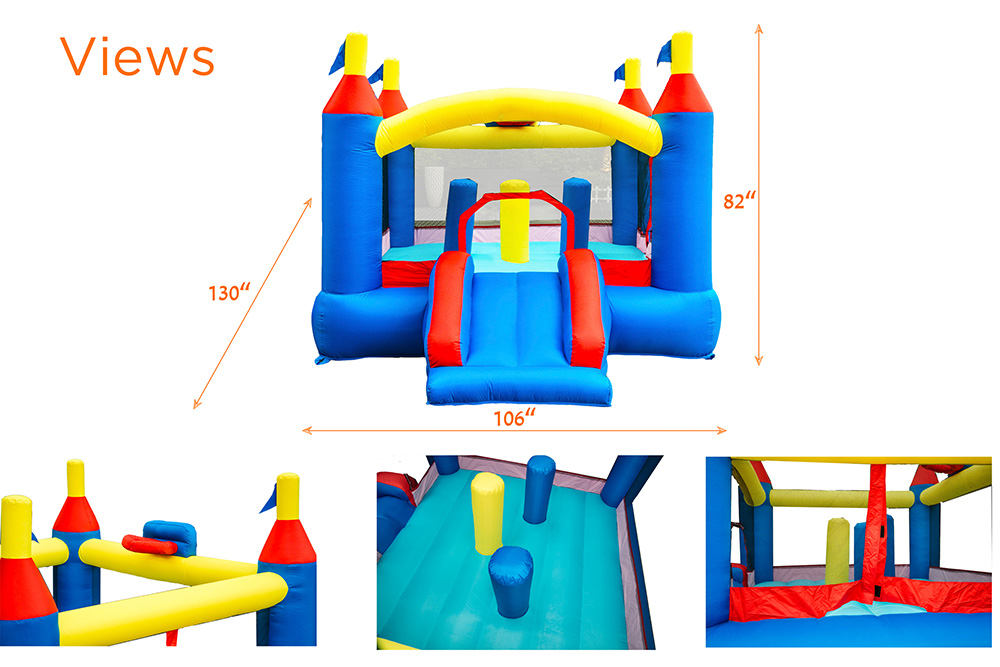 Inflatable Castle With Slide MS1507 2