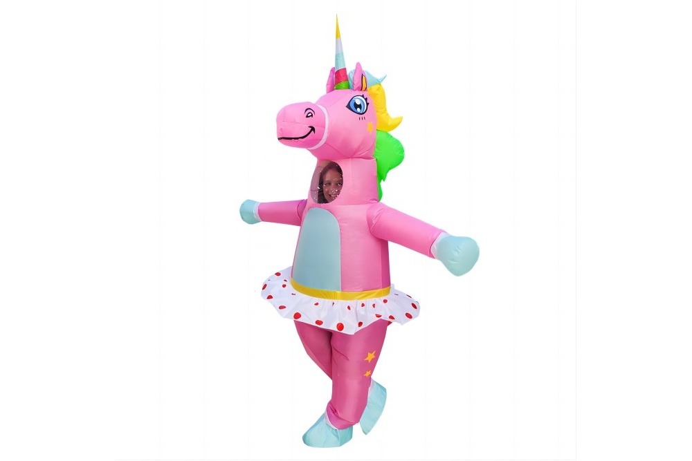 Adult Inflatable Rainbow Unicorn Costume IC81818