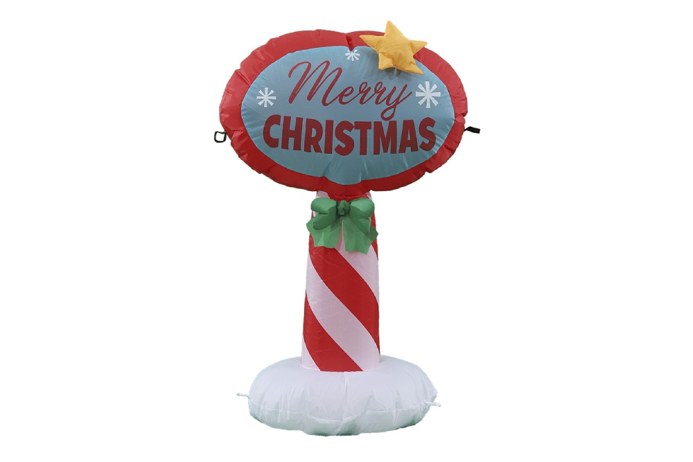 Inflatable Santa Stop Sign CD20123